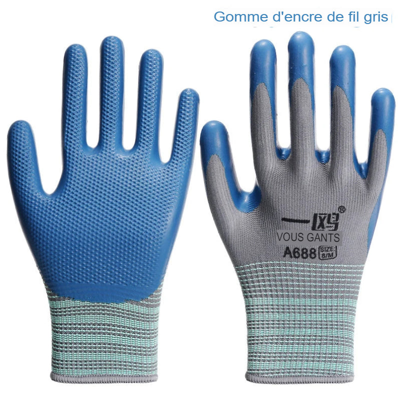 Gants de  Manutention en Latex Gaufré – Confort, Sécurité et Performance.
