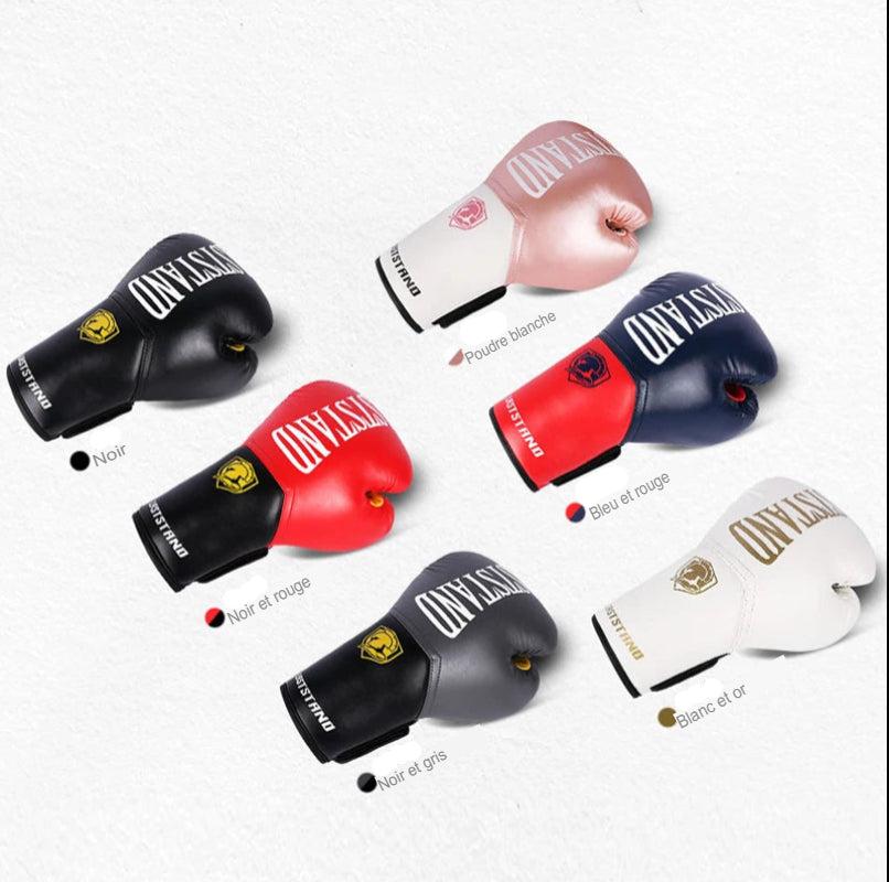 Gants de Boxe Professionnels – Entraînez-vous avec Puissance et Protection