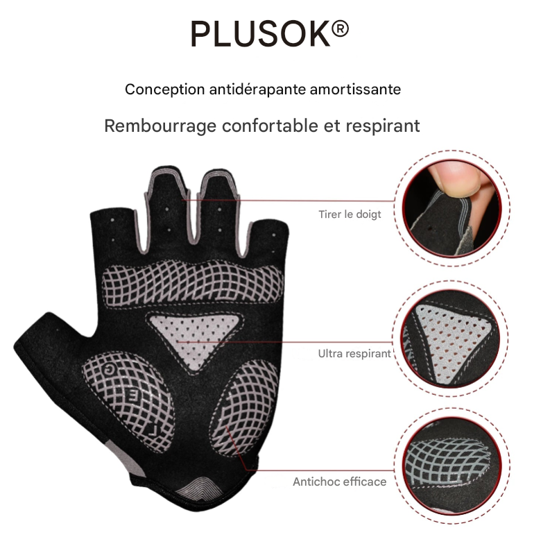 Gants de Fitness et de sport demi-doigts MOREOK – Performance, Confort et Polyvalence.