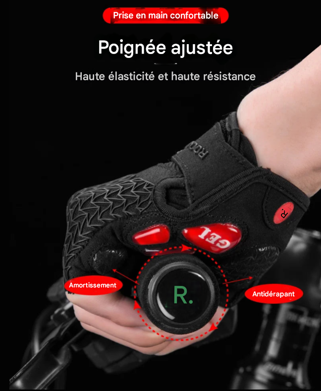 Gants de fitness et de sport Demi-Doigt ROCKBROS – Confort, Protection et Performance