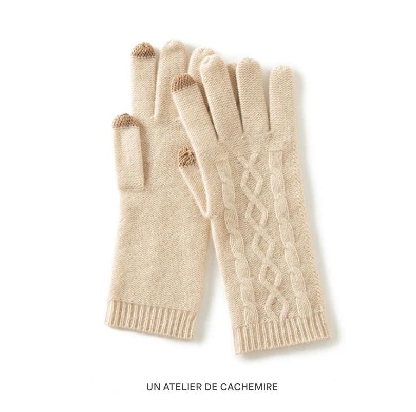 Gants d’Hiver Femme  100% Cachemire – Élégance et confort