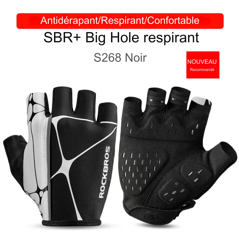 Gants de fitness et de sport Demi-Doigt ROCKBROS – Confort, Protection et Performance