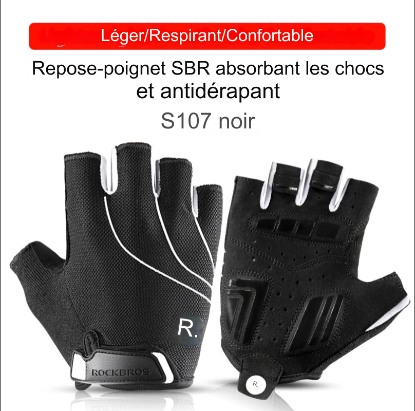 Gants de fitness et de sport Demi-Doigt ROCKBROS – Confort, Protection et Performance