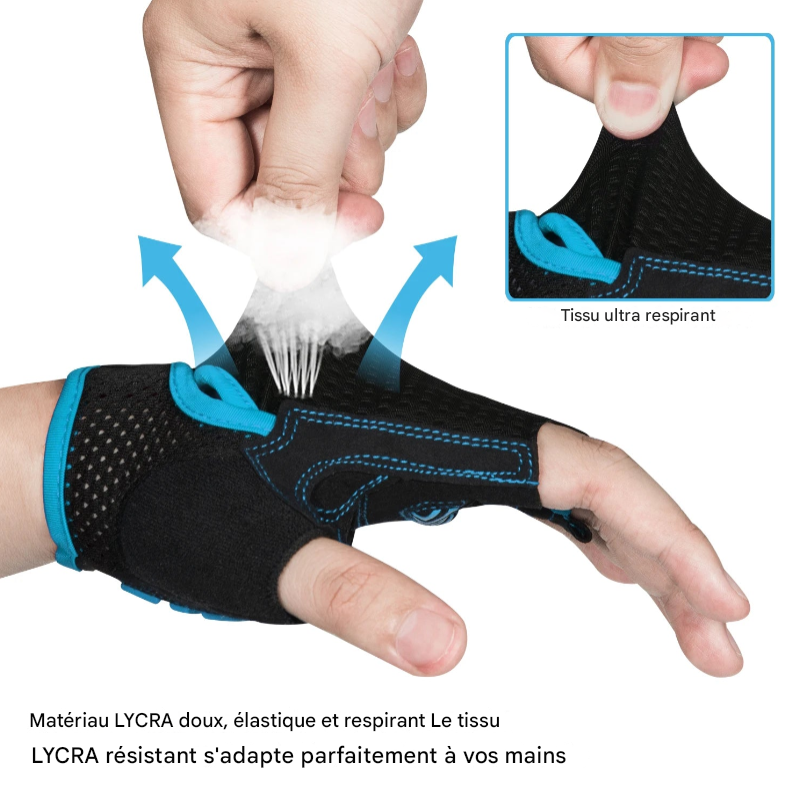 Gants de Fitness et de Sport  Demi-Doigts MOREOK- Performance, Style et Confort.