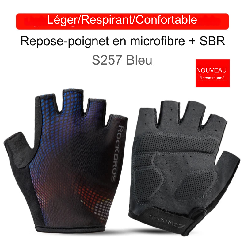 Gants de fitness et de sport Demi-Doigt ROCKBROS – Confort, Protection et Performance