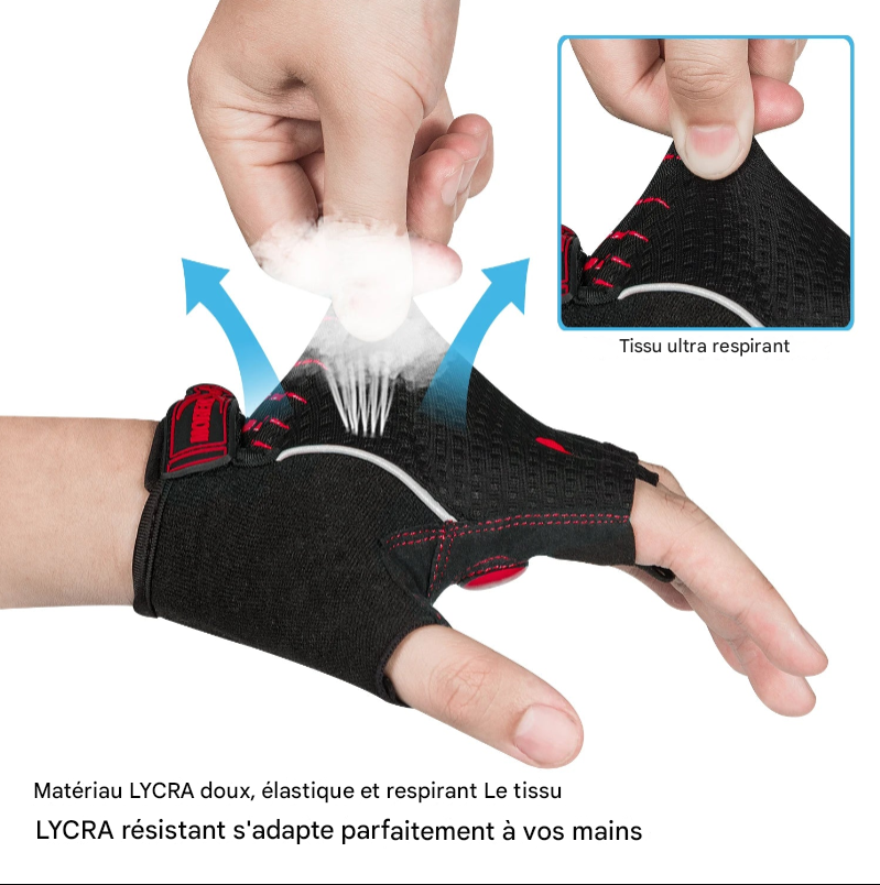 Gants de Fitness et de Sport Demi-Doigts MOREOK – Confort, Performance et Polyvalence.