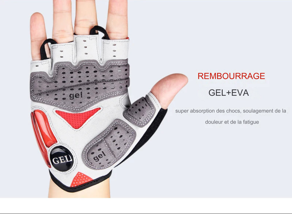 Gants de Cyclisme et de fitness Demi-Doigt – Confort et Performance Inégalés