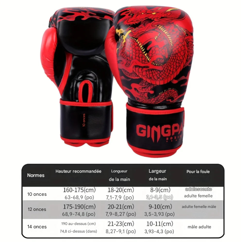 Gants de Boxe Professionnels – Mixte | Muay Thai  et Sports de Combat