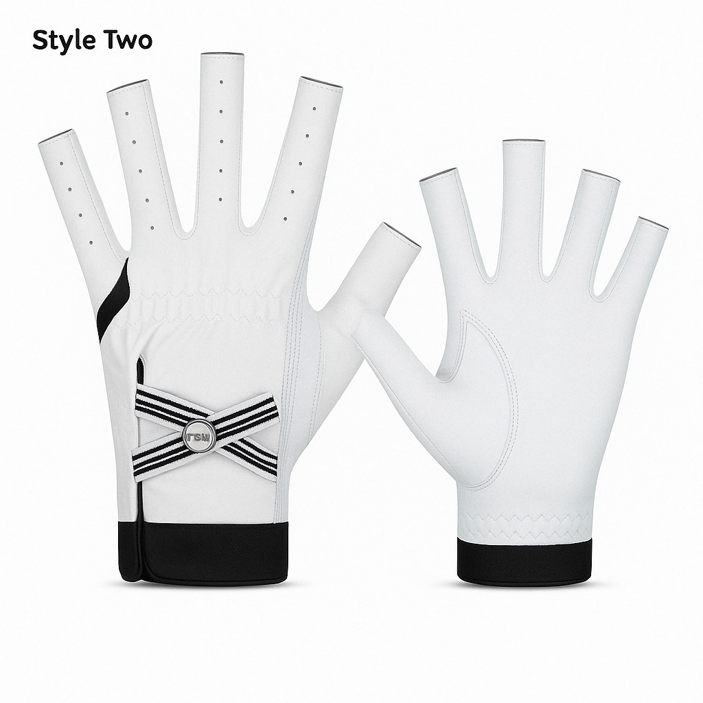 Gants de Golf Femme en Cuir Véritable – Élégance, Confort et Performance.