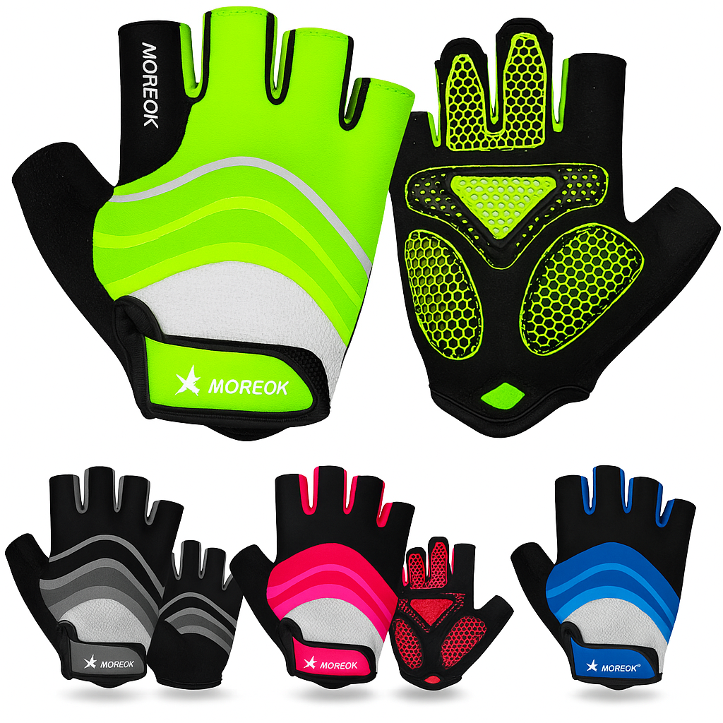 Gants de Fitness et de sport demi-doigts MOREOK – Performance, Confort et Polyvalence.